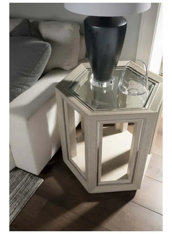 Artistica Home 2141-952 Signature Designs Zeitgeist Linen Hexagonal End Table Artistica Home 2141-952 Signature Designs Zeitgeist Linen Hexagonal End Table