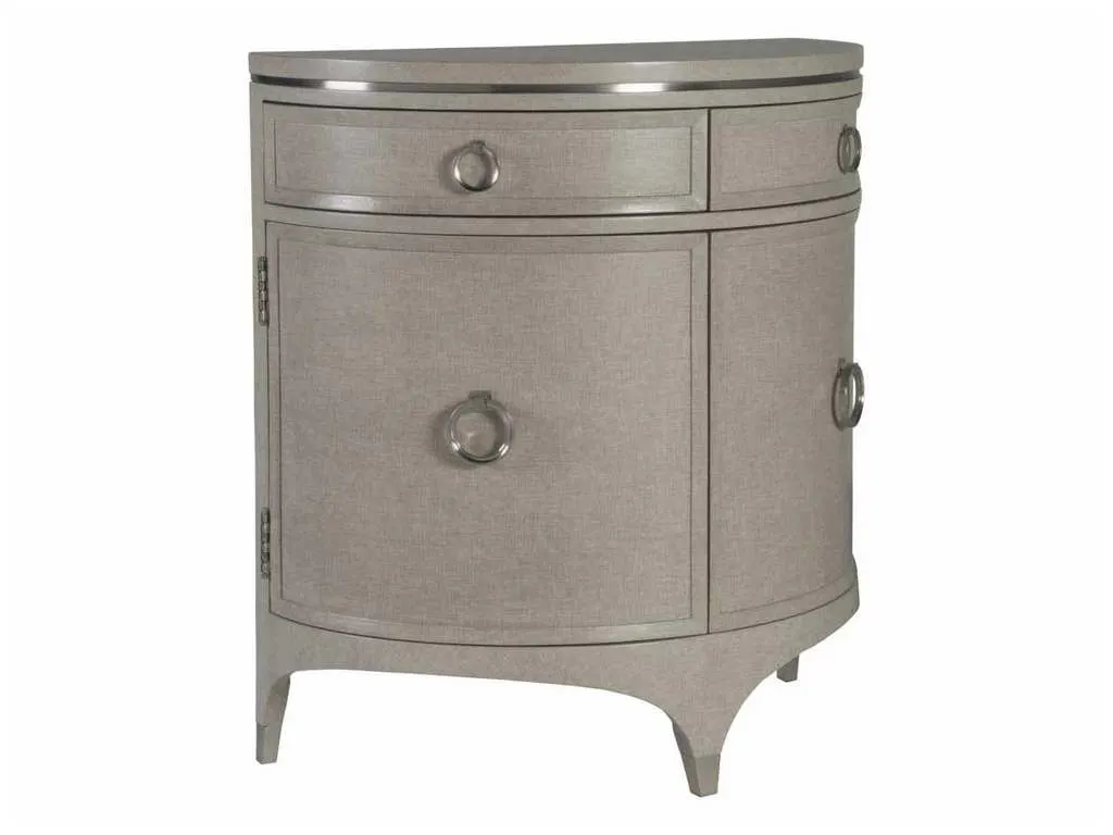 Artistica Home 2141-972 Signature Designs Zeitgeist Linen Demilune Chest
