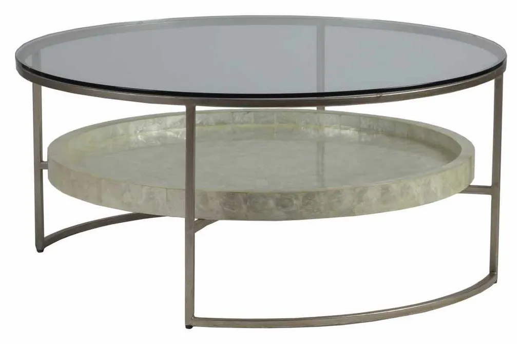 Artistica Home 2156-943C Signature Designs Cumulus Capiz Round Cocktail Table Artistica Home 2156-943C Signature Designs Cumulus Capiz Round Cocktail Table