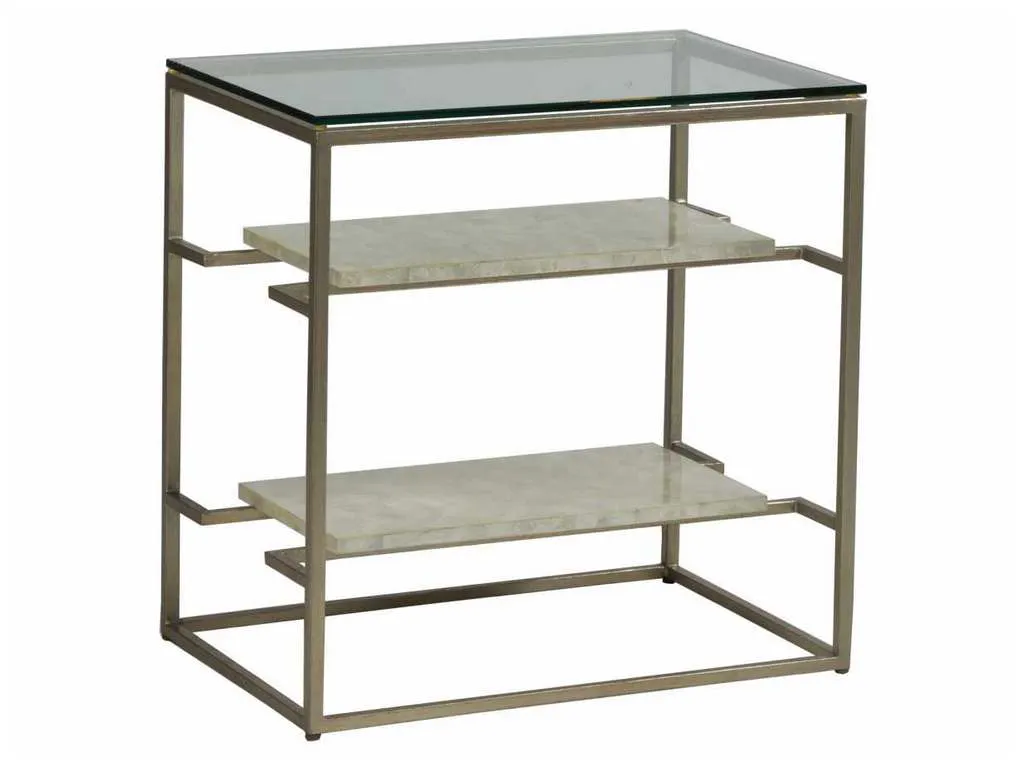 Artistica Home 2156-955C Signature Designs Cumulus Capiz Tier Table