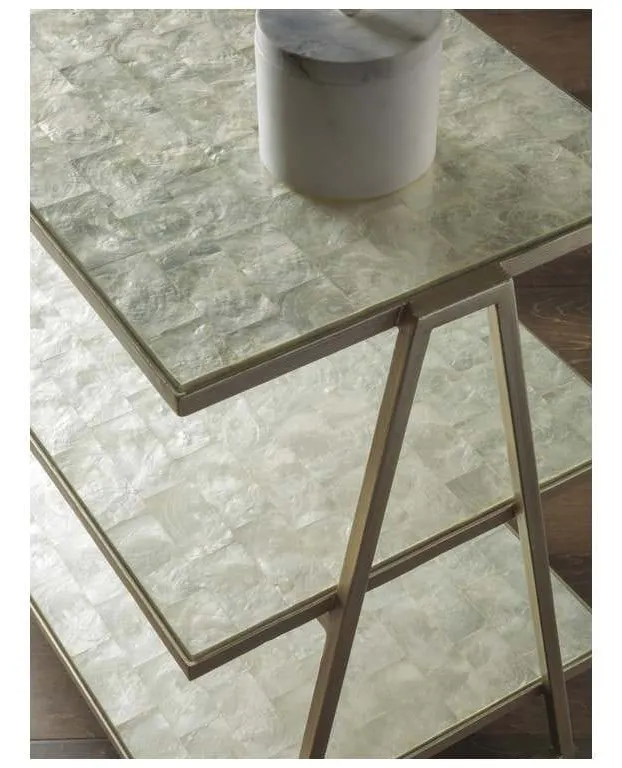 Artistica Home 2156-958 Signature Designs Cumulus Capiz Triangular Tier Table Artistica Home 2156-958 Signature Designs Cumulus Capiz Triangular Tier Table