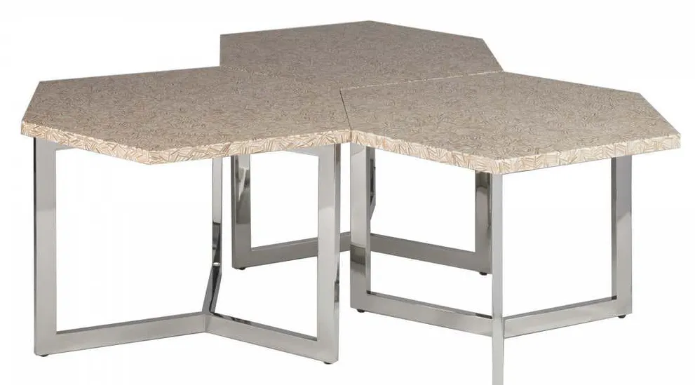 Artistica Home 2163-952 Signature Designs Inamorata Hexagonal Cluster Bunching Table Artistica Home 2163-952 Signature Designs Inamorata Hexagonal Cluster Bunching Table