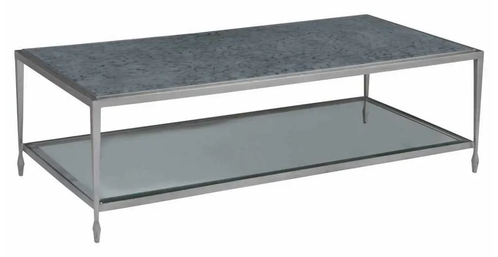 Artistica Home 2213-945C Signature Designs Sashay Silver Rectangular Cocktail Table Artistica Home 2213-945C Signature Designs Sashay Silver Rectangular Cocktail Table