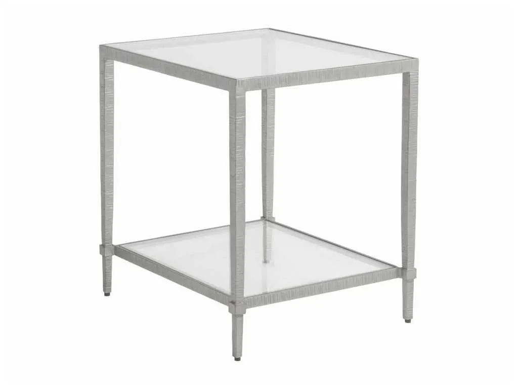 Artistica Home 2233-953-46 Metal Designs Claret Rectangular End Table