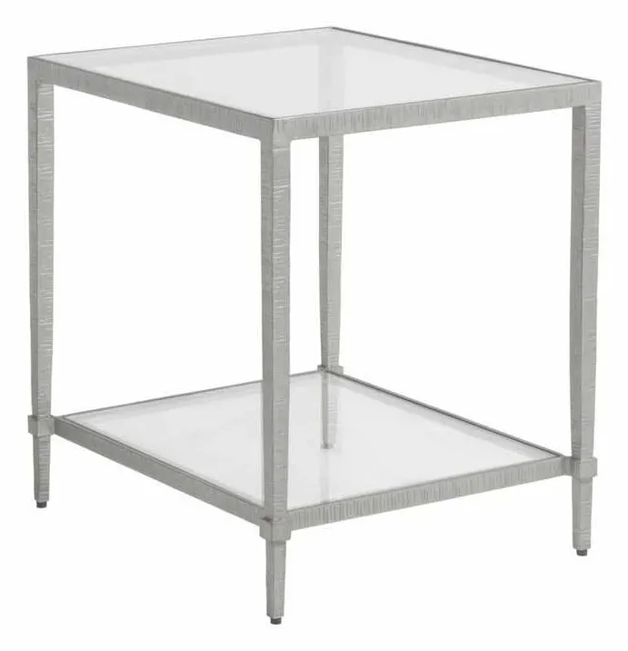Artistica Home 2233-953-46 Metal Designs Claret Rectangular End Table Artistica Home 2233-953-46 Metal Designs Claret Rectangular End Table