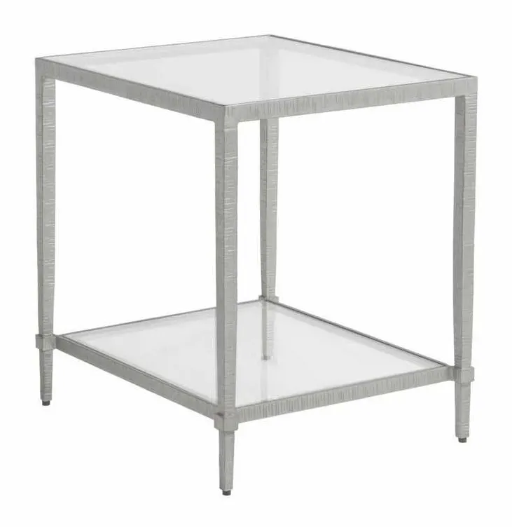 Artistica Home 2233-953-46 Metal Designs Claret Rectangular End Table Artistica Home 2233-953-46 Metal Designs Claret Rectangular End Table