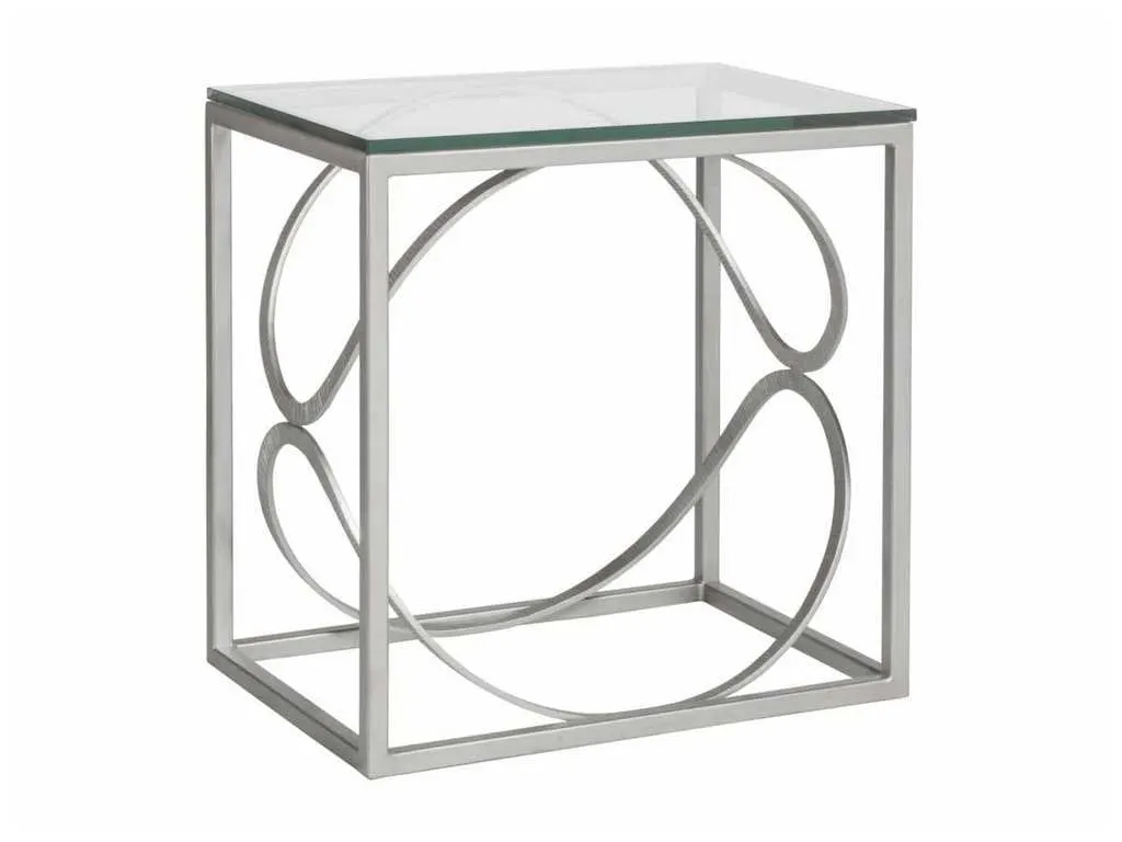 Artistica Home 2234-955-46 Metal Designs Ellipse Rectangular End Table