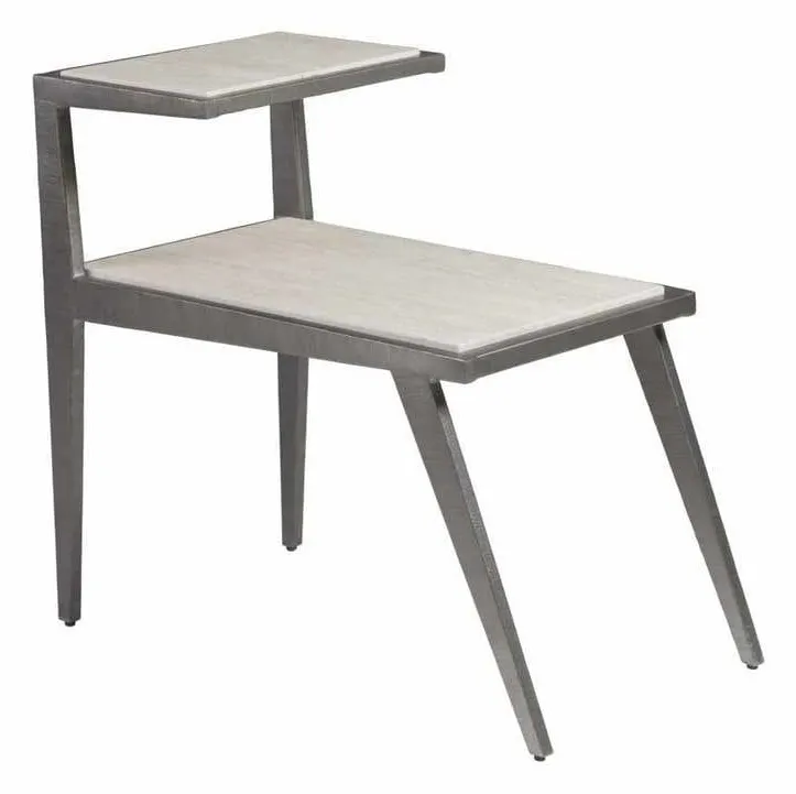 Artistica Home 2273-955 Signature Designs Adamo Silver Gray Side Table Artistica Home 2273-955 Signature Designs Adamo Silver Gray Side Table