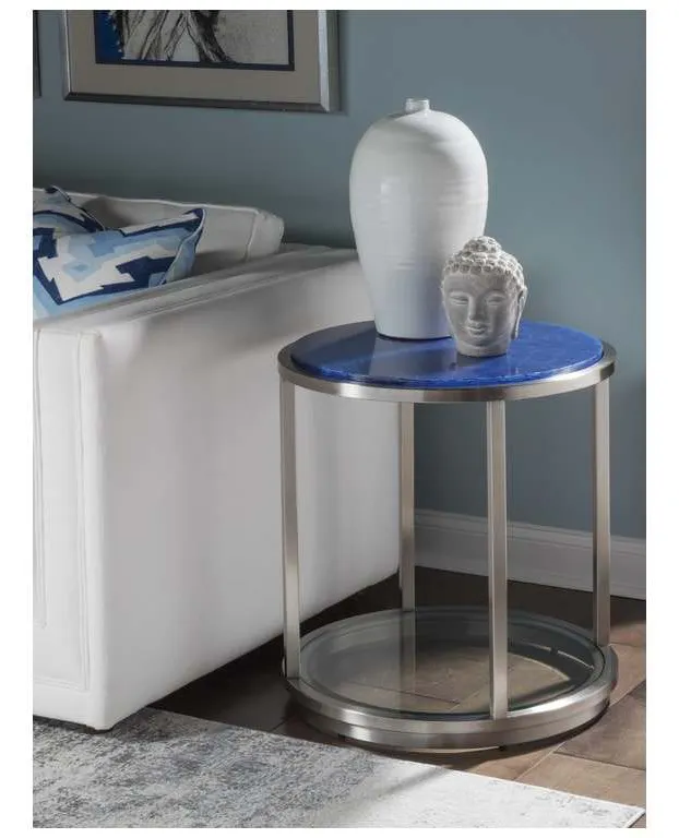 Artistica Home 2288-953 Signature Designs Ultramarine Round End Table Artistica Home 2288-953 Signature Designs Ultramarine Round End Table