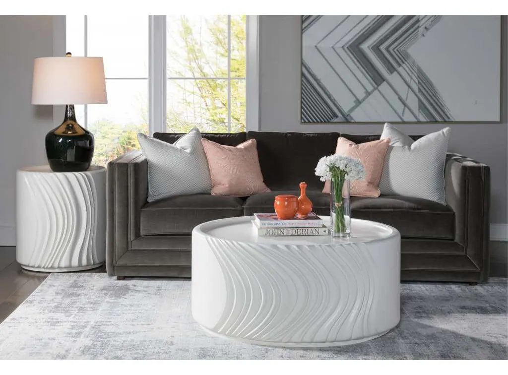 Artistica Home 2315-943 Signature Designs Volante Round Drum Cocktail Table Artistica Home 2315-943 Signature Designs Volante Round Drum Cocktail Table