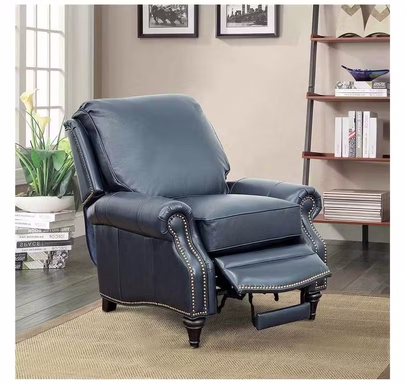 BarcaLounger 7-2160-5700-47 Avery Low Leg Recliner Shoreham Blue BarcaLounger 7-2160-5700-47 Avery Low Leg Recliner Shoreham Blue