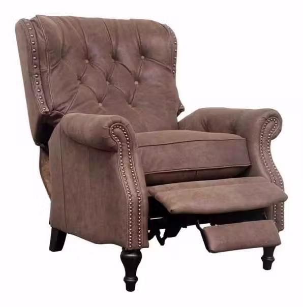 BarcaLounger 7-4733-5621-88 Kendall Low Leg Recliner Dark Sanded Bomber BarcaLounger 7-4733-5621-88 Kendall Low Leg Recliner Dark Sanded Bomber