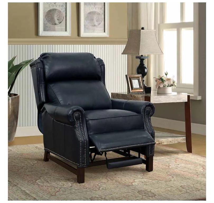 BarcaLounger 7-3164-5700-47 Thornfield Low Leg Recliner Shoreham Blue BarcaLounger 7-3164-5700-47 Thornfield Low Leg Recliner Shoreham Blue