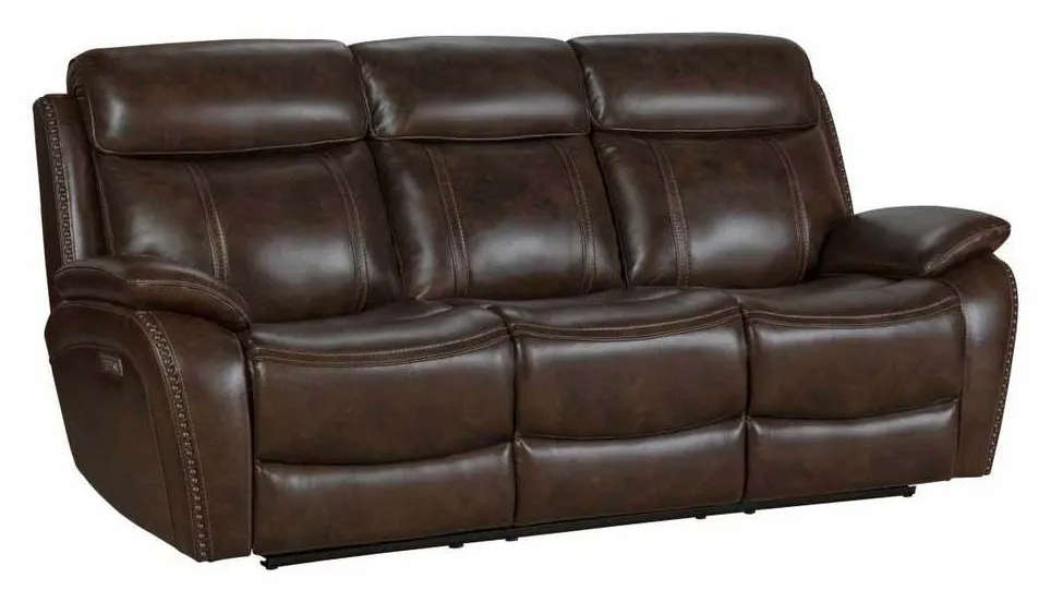 BarcaLounger 39PH-3703-3713-86 Sandover Power Recline Sofa Tri Tone Chocolate BarcaLounger 39PH-3703-3713-86 Sandover Power Recline Sofa Tri Tone Chocolate
