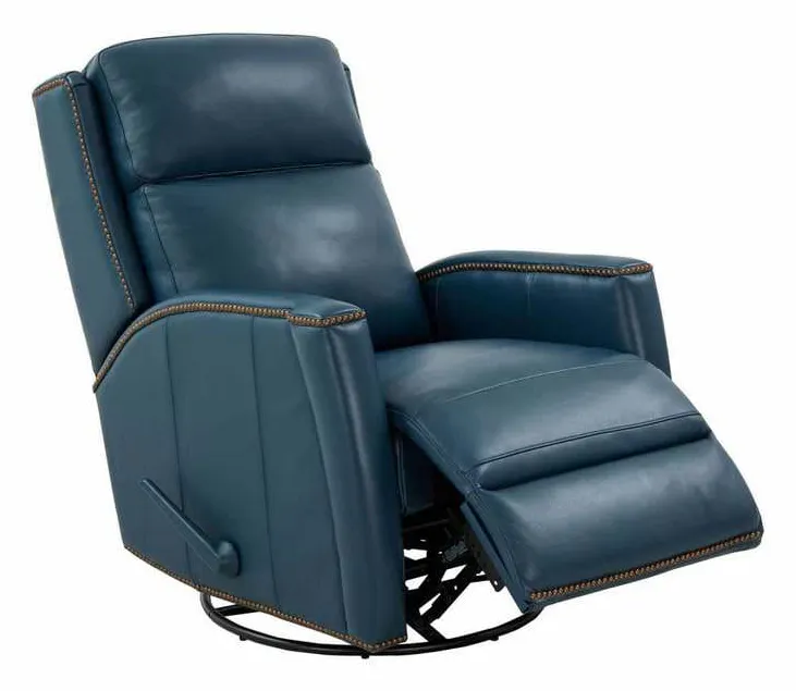 BarcaLounger 8-1121-5709-44 Brandt Swivel Glider Recliner Prestin Yale Blue BarcaLounger 8-1121-5709-44 Brandt Swivel Glider Recliner Prestin Yale Blue