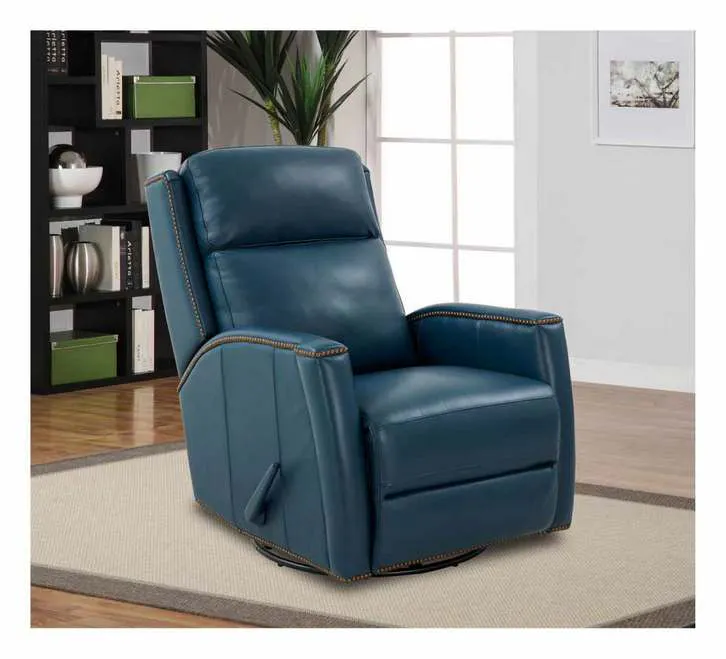 BarcaLounger 8-1121-5709-44 Brandt Swivel Glider Recliner Prestin Yale Blue BarcaLounger 8-1121-5709-44 Brandt Swivel Glider Recliner Prestin Yale Blue