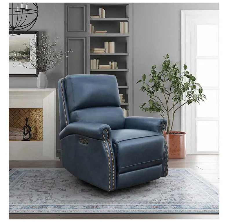 BarcaLounger 9PHL-1172-5708-45 Garrett Power Recliner Barone Navy Blue BarcaLounger 9PHL-1172-5708-45 Garrett Power Recliner Barone Navy Blue