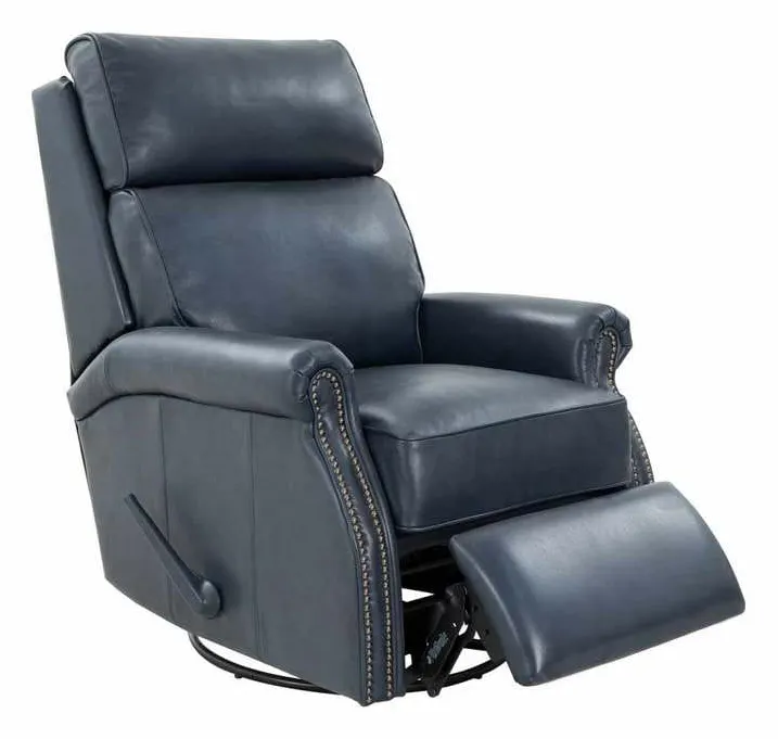 BarcaLounger 8-4001-5708-45 Crews Swivel Glider Recliner Barone Navy Blue BarcaLounger 8-4001-5708-45 Crews Swivel Glider Recliner Barone Navy Blue
