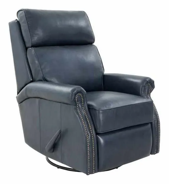BarcaLounger 8-4001-5708-45 Crews Swivel Glider Recliner Barone Navy Blue BarcaLounger 8-4001-5708-45 Crews Swivel Glider Recliner Barone Navy Blue