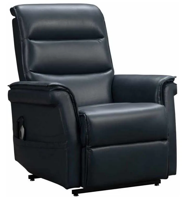 BarcaLounger 23PH-3634-3708-47 Luka Low Leg Recliner Venzia Blue BarcaLounger 23PH-3634-3708-47 Luka Low Leg Recliner Venzia Blue