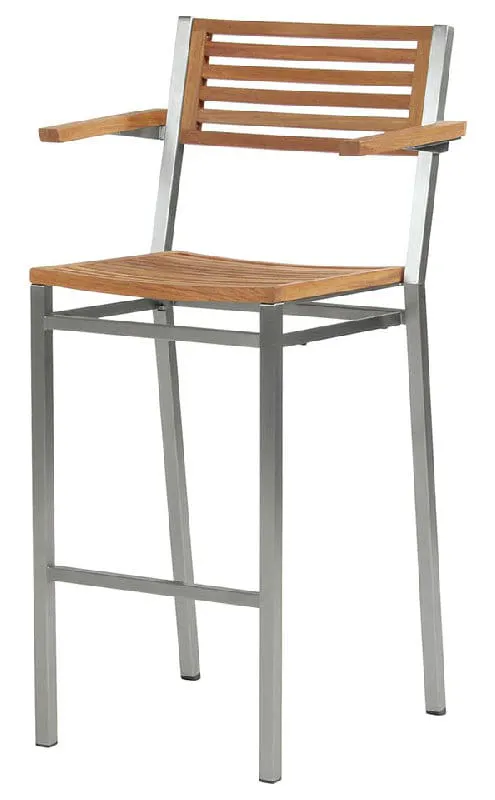 Barlow Tyrie 1EQHC.T Equinox High Dining Bar Stool Barlow Tyrie 1EQHC.T Equinox High Dining Bar Stool