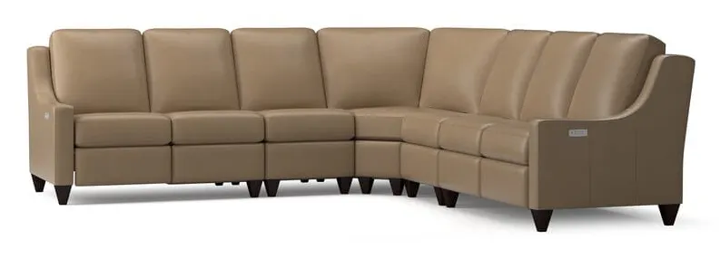 Bassett M000-LSECT5L Reclining Leather L Sectional Bassett M000-LSECT5L Reclining Leather L Sectional