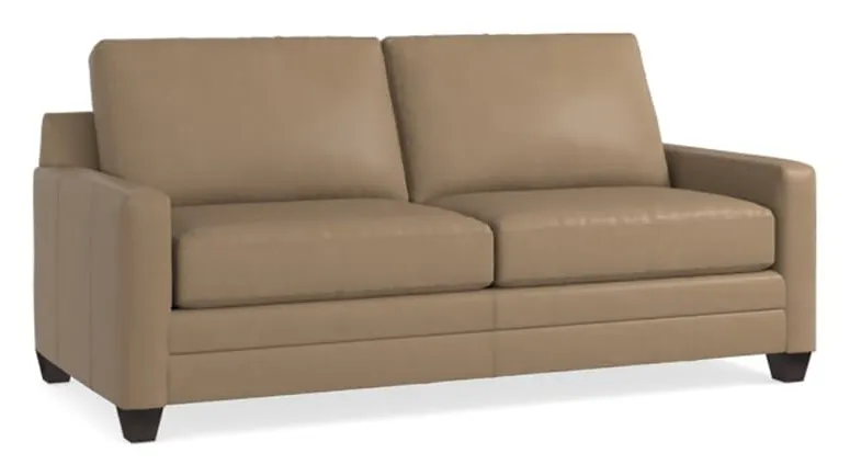 Bassett 3885-62L Carolina Leather Thin Track Arm Sofa Bassett 3885-62L Carolina Leather Thin Track Arm Sofa