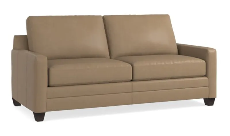Bassett 3885-62L Carolina Leather Thin Track Arm Sofa Bassett 3885-62L Carolina Leather Thin Track Arm Sofa