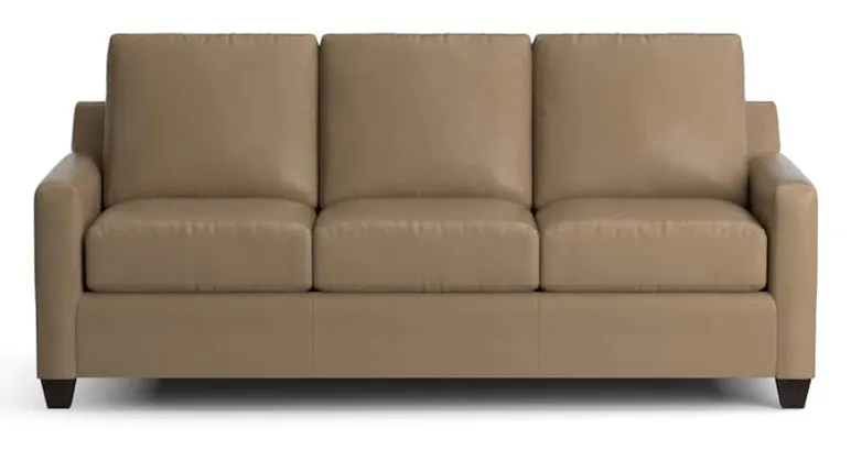 Bassett 3885-72L Carolina Leather Thin Track Arm Sofa Bassett 3885-72L Carolina Leather Thin Track Arm Sofa