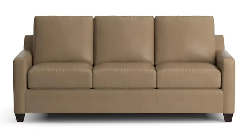 Bassett 3885-72L Carolina Leather Thin Track Arm Sofa Bassett 3885-72L Carolina Leather Thin Track Arm Sofa