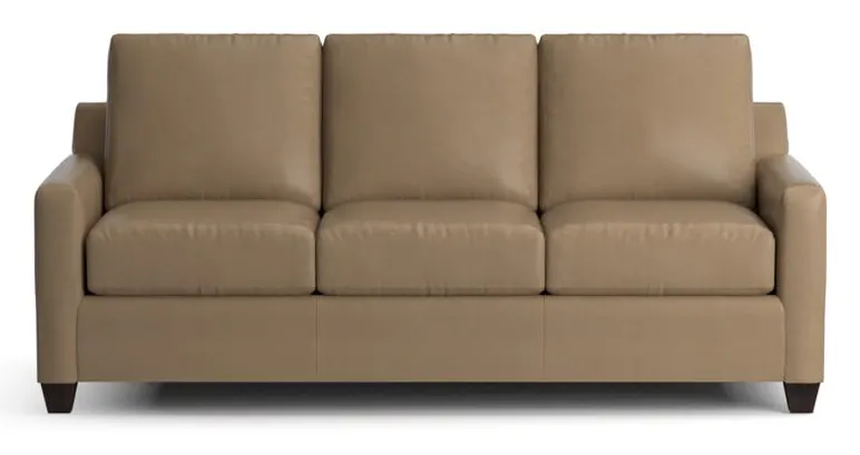 Bassett 3885-7QL Carolina Leather Thin Track Arm Queen Sleeper Bassett 3885-7QL Carolina Leather Thin Track Arm Queen Sleeper