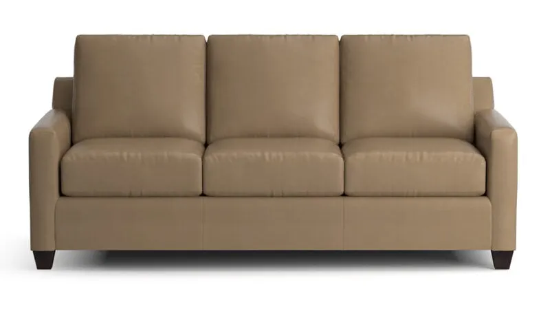 Bassett 3885-7QL Carolina Leather Thin Track Arm Queen Sleeper Bassett 3885-7QL Carolina Leather Thin Track Arm Queen Sleeper