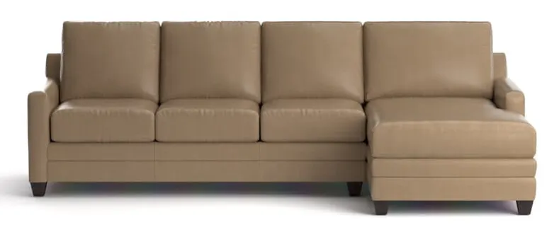 Bassett 3885-RCSECTLL Carolina Leather Thin Track R Chaise Sectional Bassett 3885-RCSECTLL Carolina Leather Thin Track R Chaise Sectional