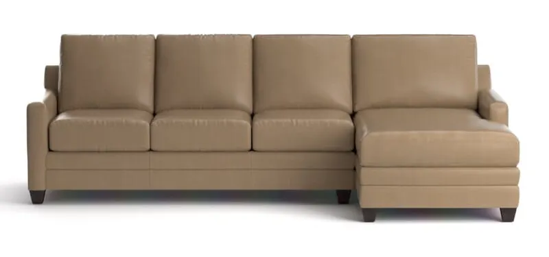 Bassett 3885-RCSECTLL Carolina Leather Thin Track R Chaise Sectional Bassett 3885-RCSECTLL Carolina Leather Thin Track R Chaise Sectional