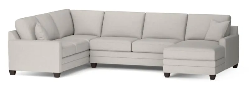Bassett 3885-USECT Carolina Thin Track Arm U Shaped Sectional Bassett 3885-USECT Carolina Thin Track Arm U Shaped Sectional
