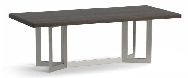 Bassett 4121-K9042S Astor Oak Rectangle Dining Table
