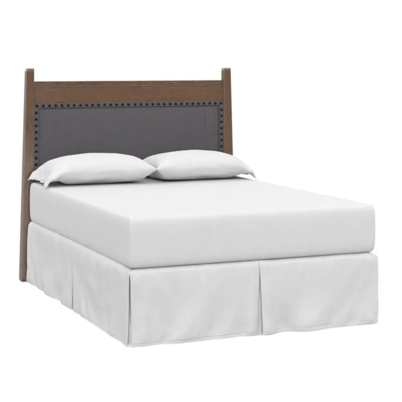 Bassett 2015-H156F Heritage Maple Upholstered Panel Headboard