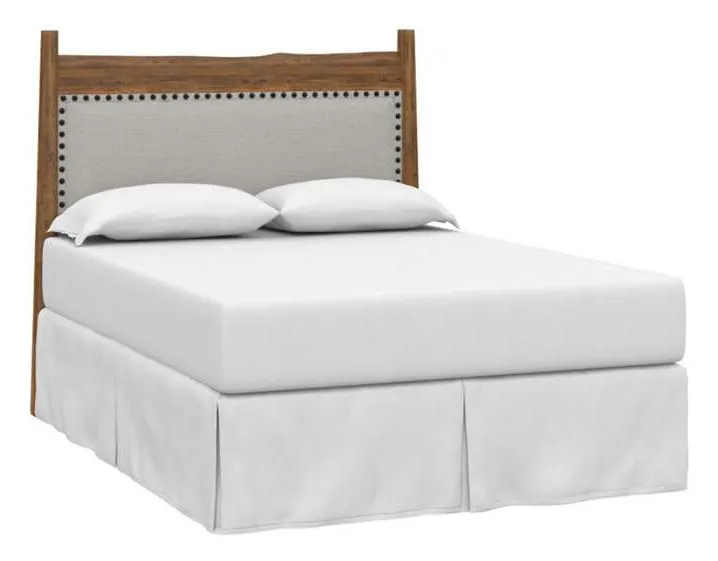 Bassett 2015-H163F Heritage Maple Live Edge Upholstered Panel Headboard King Bassett 2015-H163F Heritage Maple Live Edge Upholstered Panel Headboard King
