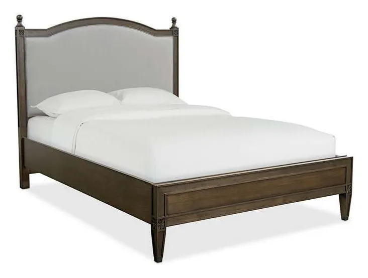 Bassett 2611-K153L Charlotte Upholstered Bed with Low Footboard Bassett 2611-K153L Charlotte Upholstered Bed with Low Footboard
