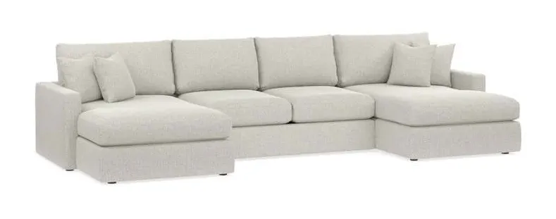 Bassett 2611-UCSECT Allure Double Chaise Sectional Bassett 2611-UCSECT Allure Double Chaise Sectional