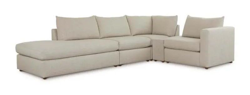 Bassett 2676-CSECTLB Beckham Left Bumper W Console L Sectional Bassett 2676-CSECTLB Beckham Left Bumper W Console L Sectional