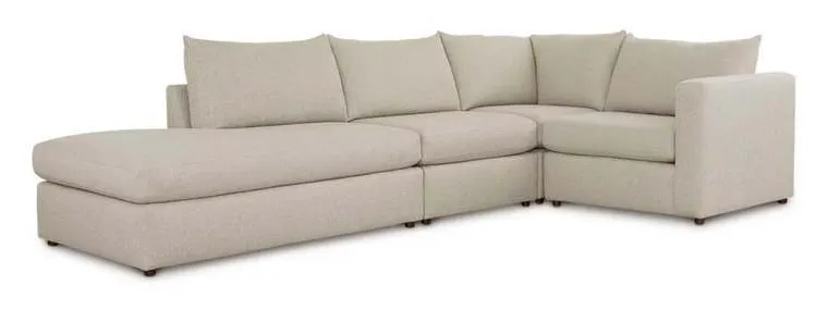 Bassett 2676-LSECTBW Beckham L Shaped Bumper Sectional Bassett 2676-LSECTBW Beckham L Shaped Bumper Sectional