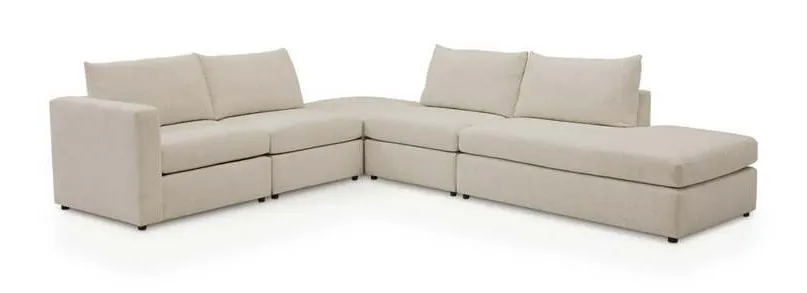 Bassett 2676-RBSECTW Beckham Right Bumper Sectional Bassett 2676-RBSECTW Beckham Right Bumper Sectional