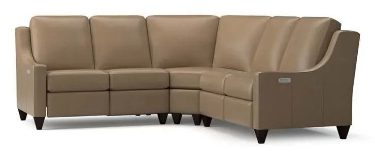 Bassett M000-CUSTOM Benchmade Motion Reclining Leather L Sectional Bassett M000-CUSTOM Benchmade Motion Reclining Leather L Sectional