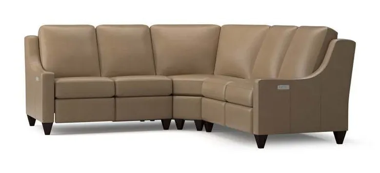 Bassett M000-CUSTOM Benchmade Motion Reclining Leather L Sectional Bassett M000-CUSTOM Benchmade Motion Reclining Leather L Sectional