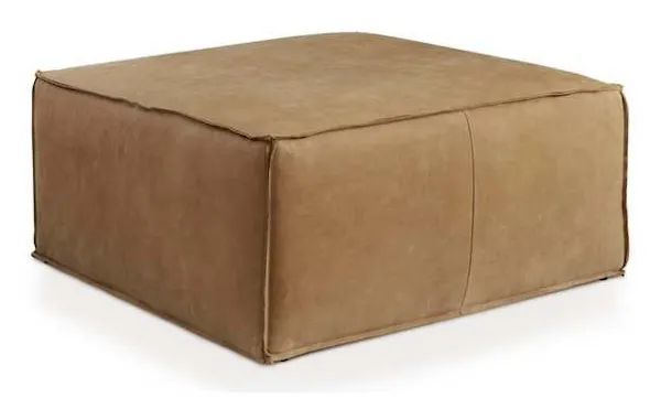 Bassett 1408-3232L Rhonda Leather Square Ottoman Bassett 1408-3232L Rhonda Leather Square Ottoman