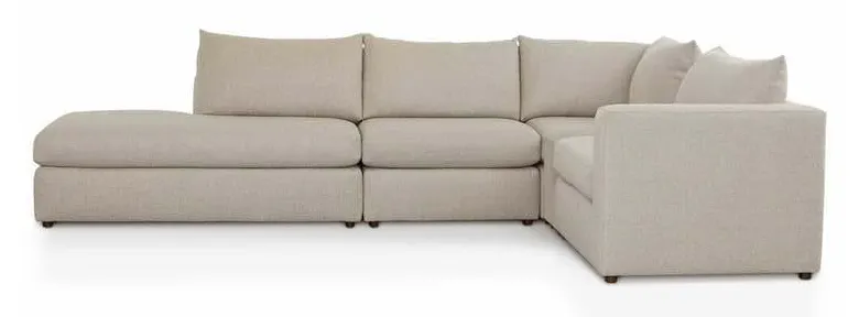 Bassett 2676-CSECTLB Beckham Left Bumper W Console L Sectional Bassett 2676-CSECTLB Beckham Left Bumper W Console L Sectional