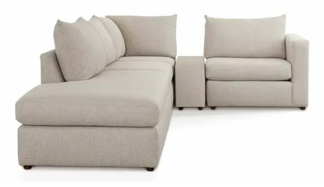 Bassett 2676-CSECTLB Beckham Left Bumper W Console L Sectional Bassett 2676-CSECTLB Beckham Left Bumper W Console L Sectional