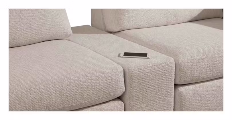 Bassett 2676-CSECTLB Beckham Left Bumper W Console L Sectional Bassett 2676-CSECTLB Beckham Left Bumper W Console L Sectional