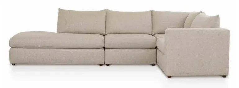 Bassett 2676-LSECTBW Beckham L Shaped Bumper Sectional Bassett 2676-LSECTBW Beckham L Shaped Bumper Sectional